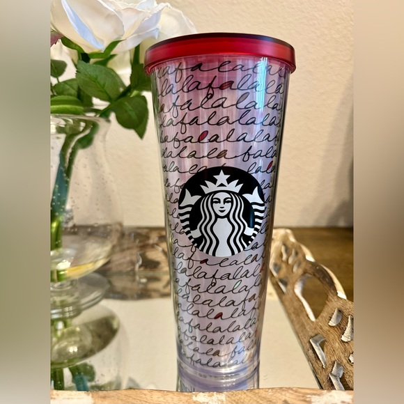 Starbucks Other - STARBUCKS Fa La La Tumbler Cold Cup 24 OZ Venti Travel Drink